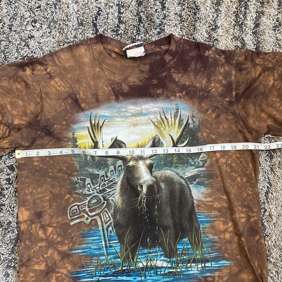 Quality goods made in Canada Alaskan tie-dye T-shirt with graphic moose sz S - Picture 7 of 9